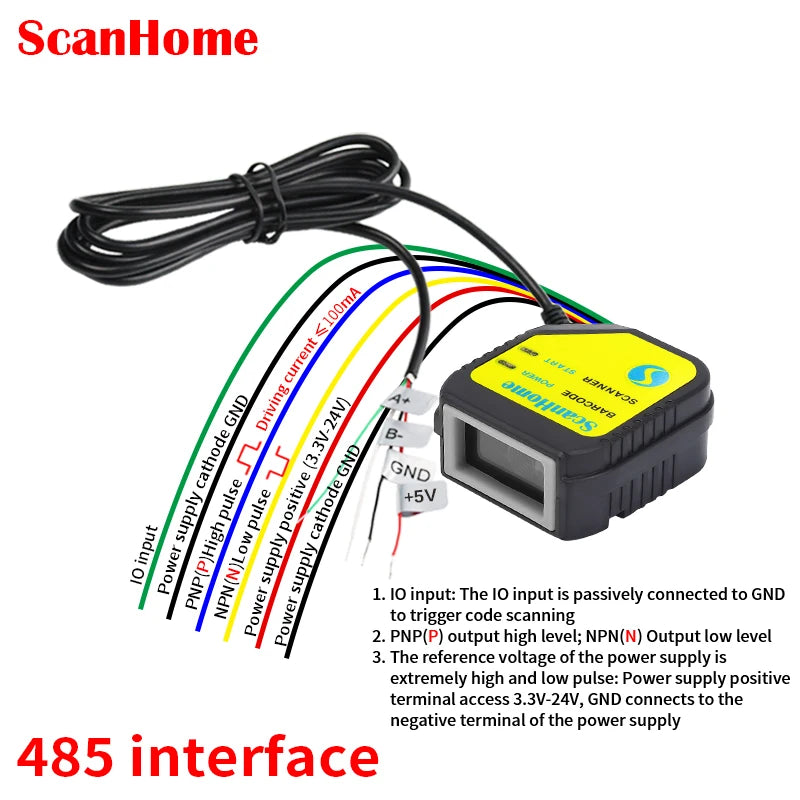 Embedded Barcode Scanner BarCode Reader Code Reader Fixed Mounted Code Engine Module USB 1D/2D QR PDF417 Code ScanSH-400