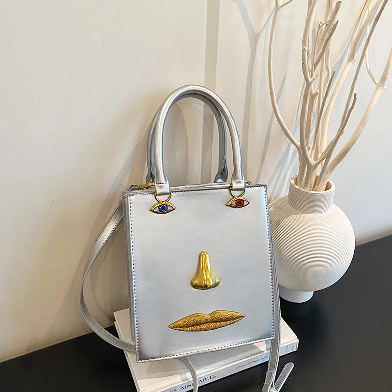 Jewelry Eyes Face Bags for Women Handbags Harajuku Box Shoulder Bag Funny Purses for Women Party Evening Bag NEW Crossbody Bags