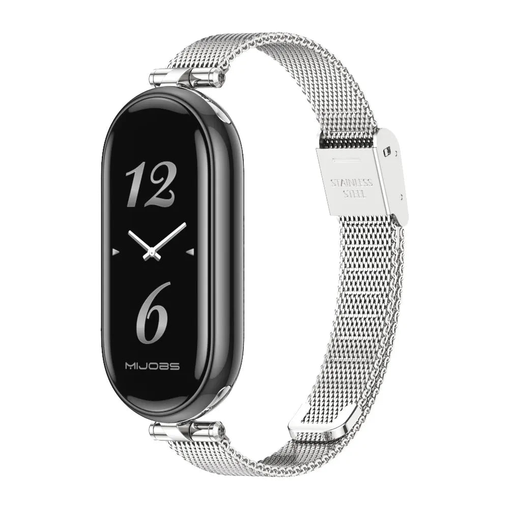 Mi Band 9 10 8 7 6 5 Strap for Xiaomi Smart Band 8 Bracelet NFC Global Version Leather Watch Band Mi 8 Wristband Miband 9 10