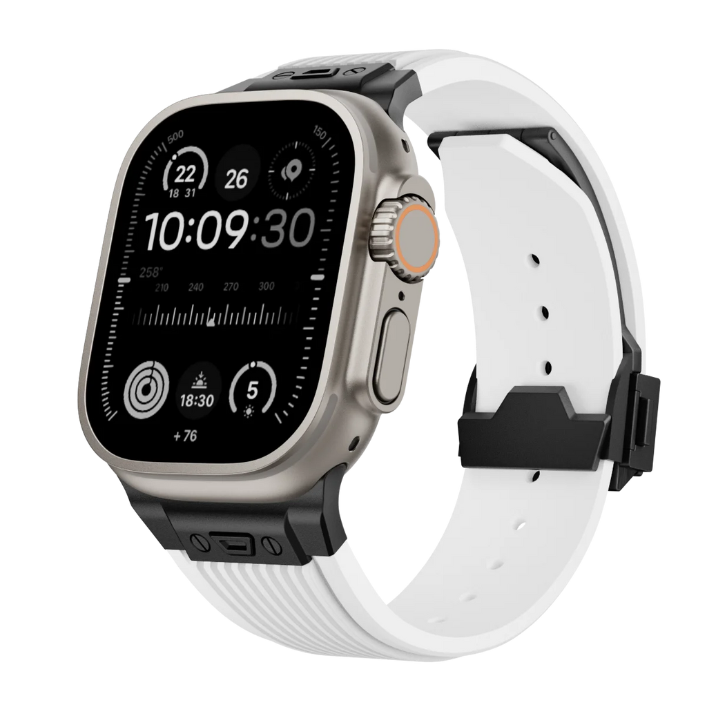 Silicone Sports Strap for Apple Watch Ultra 2/1 49mm Series 9 8 7 45mm 44mm Rubber Band for IWatch 6 5 4 3 Se 44mm 42mm Bracelet