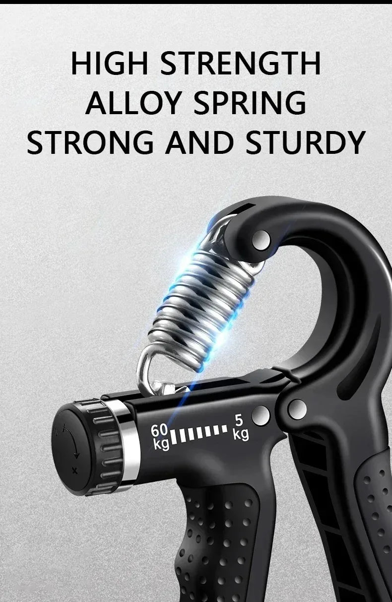10-100kg Adjustable Hand Grip Strengthener Hand Grip Trainer With Counter Wrist Forearm And Hand Exerciser For Muscle Building.