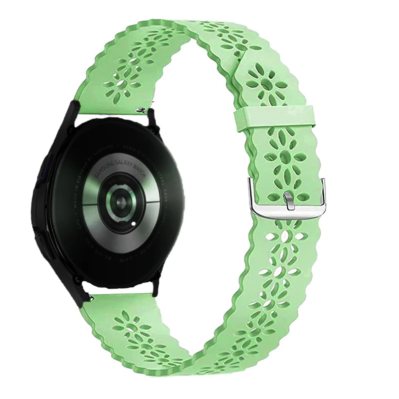 Sport Lace band for samsung galaxy watch 4/5/5 pro/6 classic/Active 2 silicone 20mm 22mm strap women bracelet huawei gt 4-3-2-2e