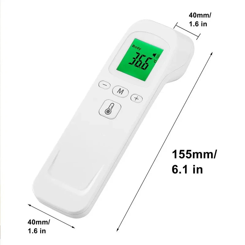 Household Thermometer Digital Non-Contact LED Infrared Body Thermometer Tool or Handheld Finger Pulse Oximeter Blood Oxygen