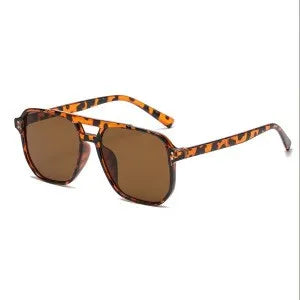 2026 New Trendy Women Sunglasses UV400 Sunshades Anti-Ultraviolet Unisex Eyeglasses Elegant Double Beam Pilot Lense8618