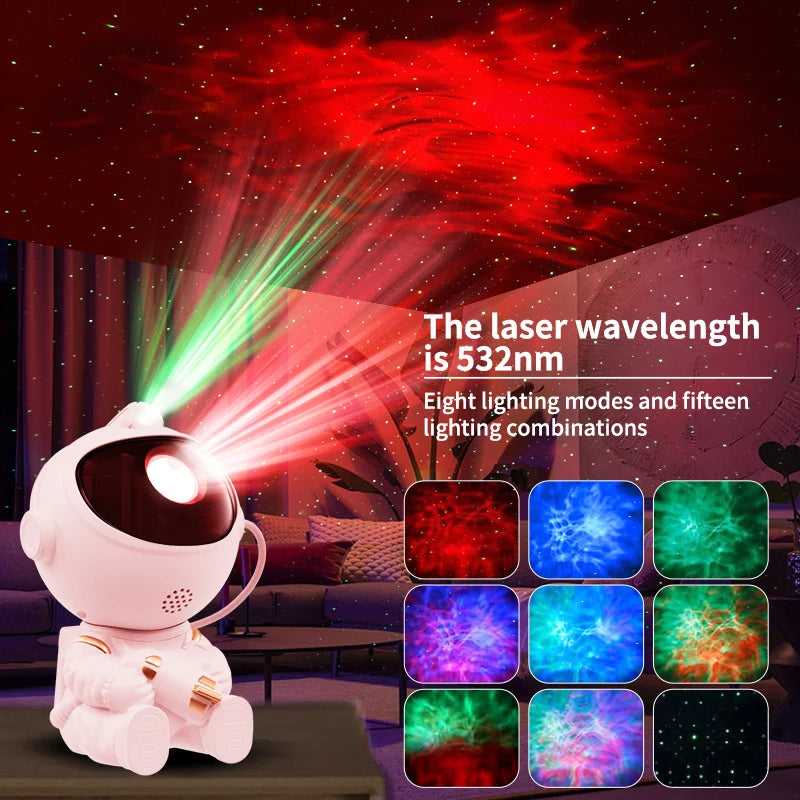 Astronaut LED Star Projector Night Light Galaxy Projectors for Home Bedroom Room Decorative Children Kids Gift Starry Sky Lamp