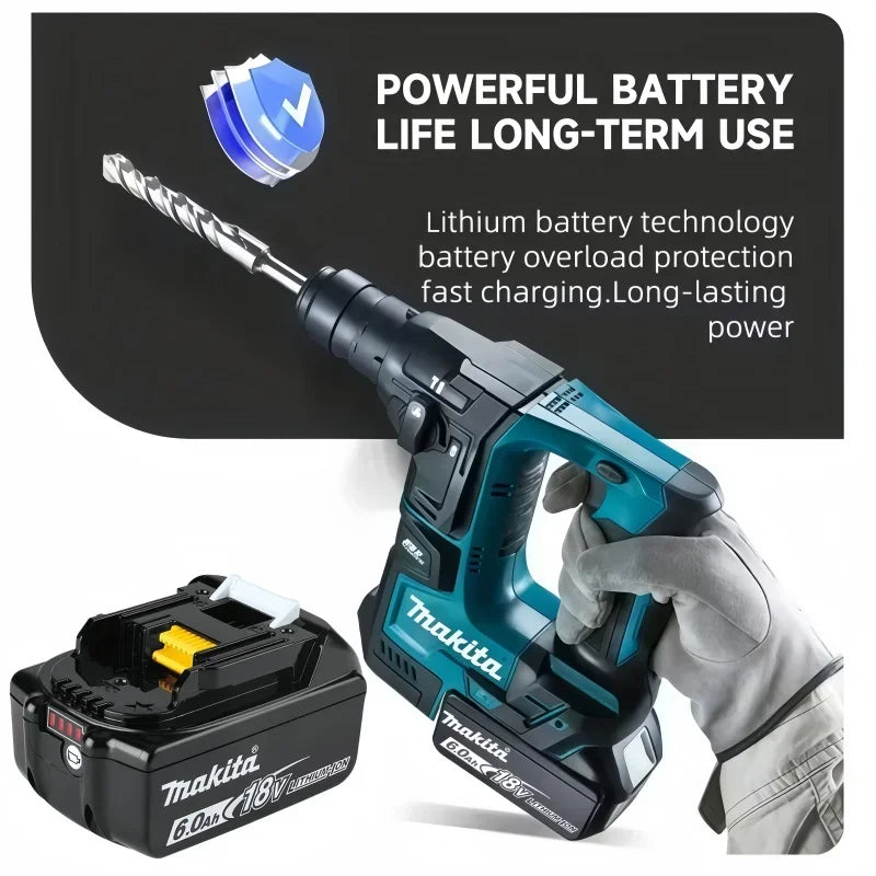 Genuine 6AH Makita BL1860 6Ah Battery Power Tools Li-ion Replacement LXT BL1850 BL1840 for 18V Screwdriver with BMS 18V Battery