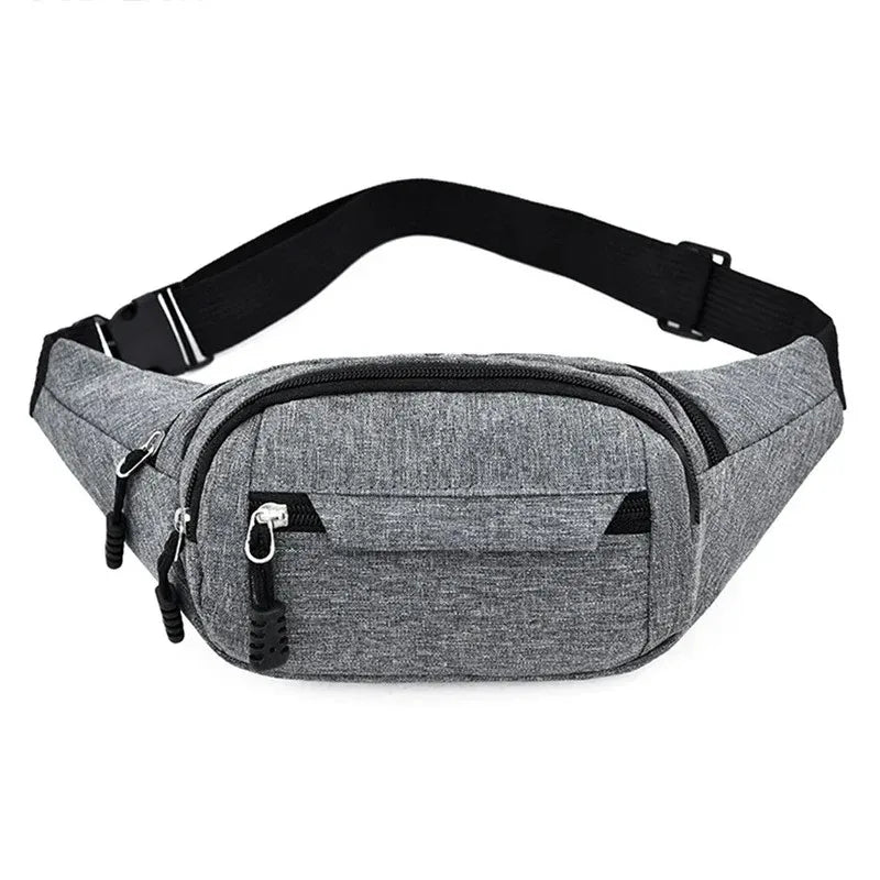 2025 Men's Sports Fanny Pack Fashion Phone Female Chest Bag Unisex Waist Bag Women Small Canvas Shoulder Casual Crossbody Bags