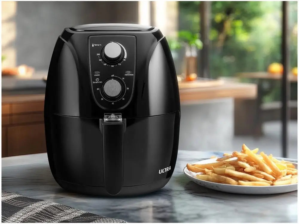 Electric Fryer Without Oil/Air Fryer Ultra Af-Ut-01 Black with Timer 3.2L - 110V