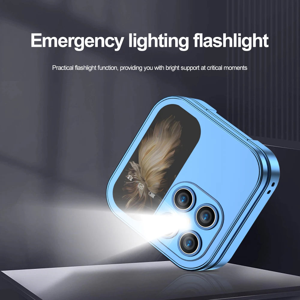 2025 Hot Sale SERVO I17Mini 2G Small Flip Mobile Phone 2 SIM Speed Dial Magic Vioce MP3 Flashlight Mini Fold Cellphone FM Radio