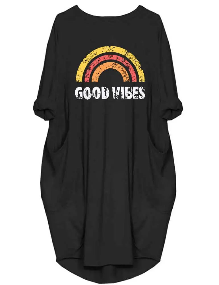 Plus Size Women Short Sleeve O-Neck Loose Casual Dresses High Street Unisex Style Double Pockets Oversize Loose Outerwear Top