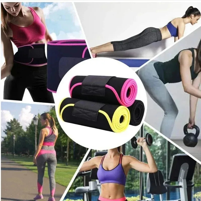 Sports Sweat Burst Waist Support Belt Shape Running Durable Waist Abdominal Fat Burning Training Belt Sauna Set Waist Trimmer