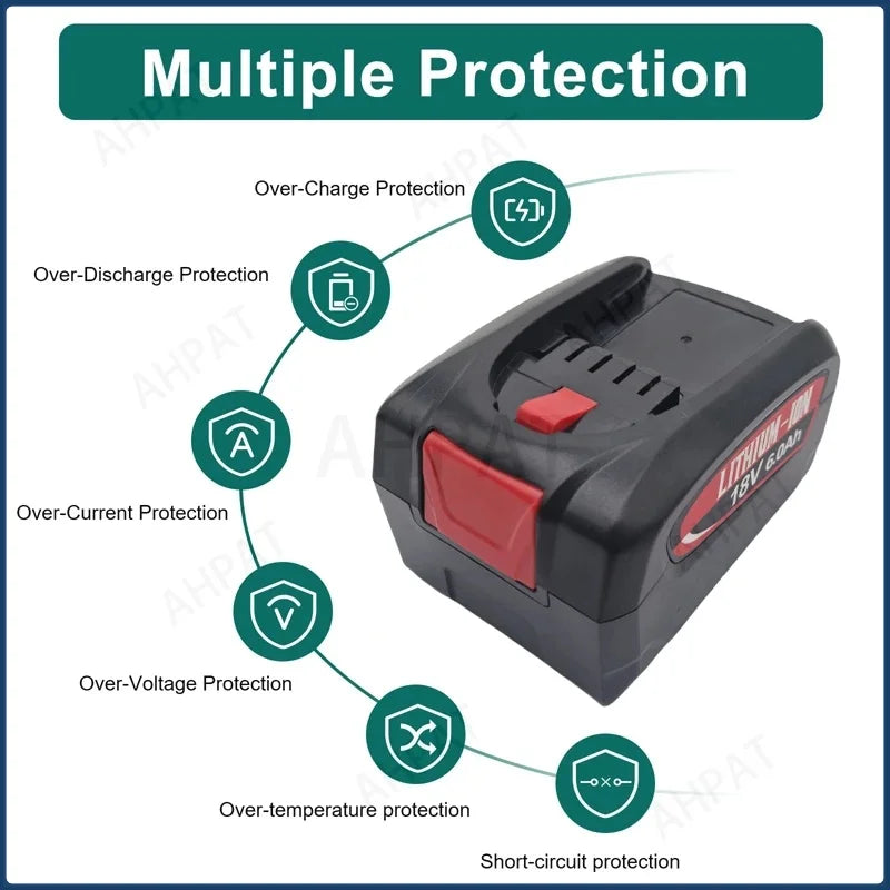 6.0Ah Suitable for Replacing Bosch PBA 18V Batteries and for Bosch PBA PSB PSR Rechargeable Battery Tool AL1880CV AL18815CV 🛒