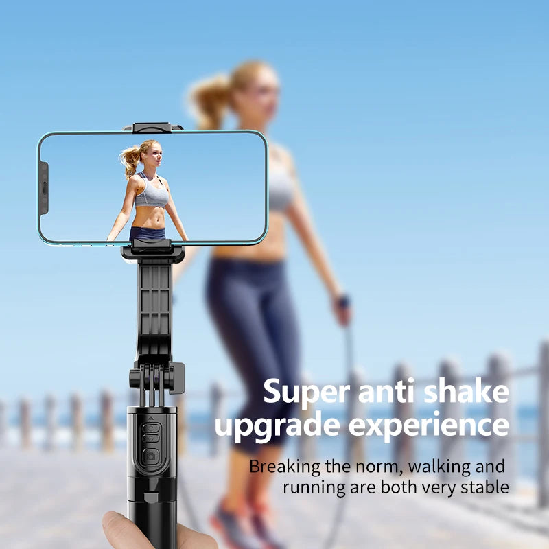 FANGTUOSI Handheld Gimbal Stabilizer 360° Rotation Estabilizador Anti Shake Selfie Stick Fill Light For Phone Stabilizer Tripod