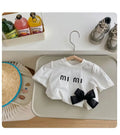 Summer Children Short Sleeve T-shirt for Girls Letter Printing Girls T Shirt Girls Tops Tees Cartoon Kids Clothes 2-8Year child