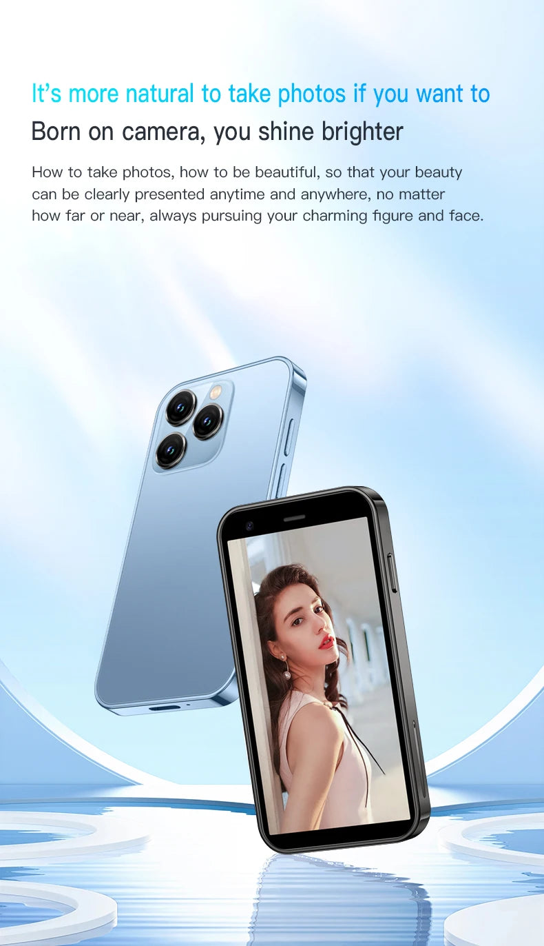 FUFFI I16 Pro Mini Smartphone Android Phone Face ID Portable 8.1 Mini Celulare 3.0 Inch HD 1000mAh Battery Cellphone