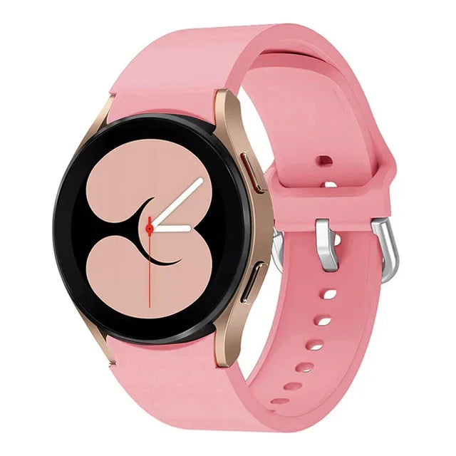 No Gap Silicone Strap For Samsung Galaxy Watch 6/4 Classic 47mm/43mm 5 Pro 45mm Bracelet Band For Galaxy Watch 7/6/5/4 40mm 42mm