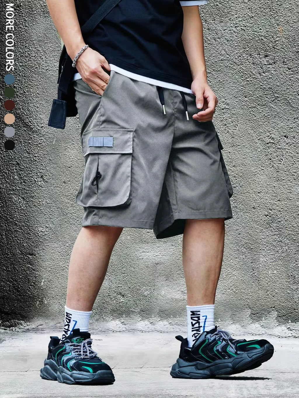 Men's Cargo Shorts, Outdoor, Travel, Casual Sports, Large Pockets, Durable and Comfortable Fabrics, Thin Shorts for Outings 17