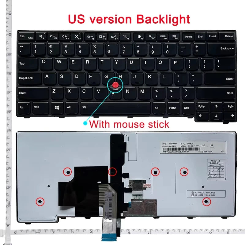 US English NEW Laptop Keyboard For Lenovo IBM Thinkpad E431 E440  L440 L450 L460 L470 T431S T440 T440P T440S T450 T450S T460