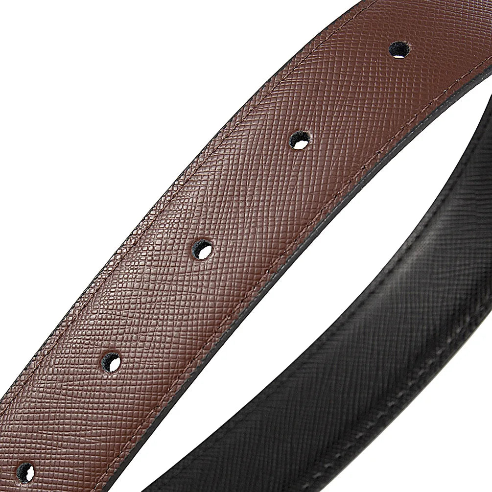 Luxury 2.8cm Width Holes Leather Belt Without Buckle For Men High Quality Cowhide Casual Business Belt No Buckles Head