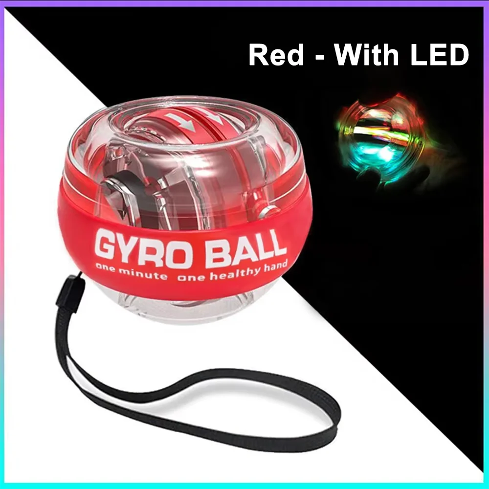 Portable Self-lifting Wrist Gyro Grip Ball Forearm Trainer Strength Exerciser to Build Arm and Finger Muscles