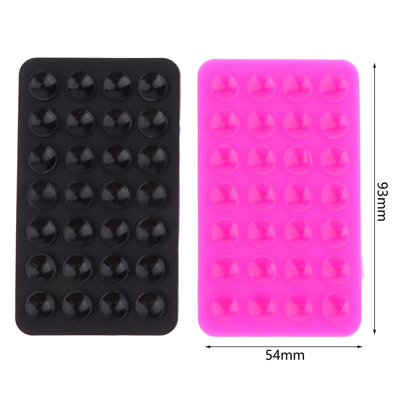 1pc Backed Adhesive Sucker Pad For Fixed Pad Double Side Silicone Suction Pad For Mobile Phone Fixture Suction Cup