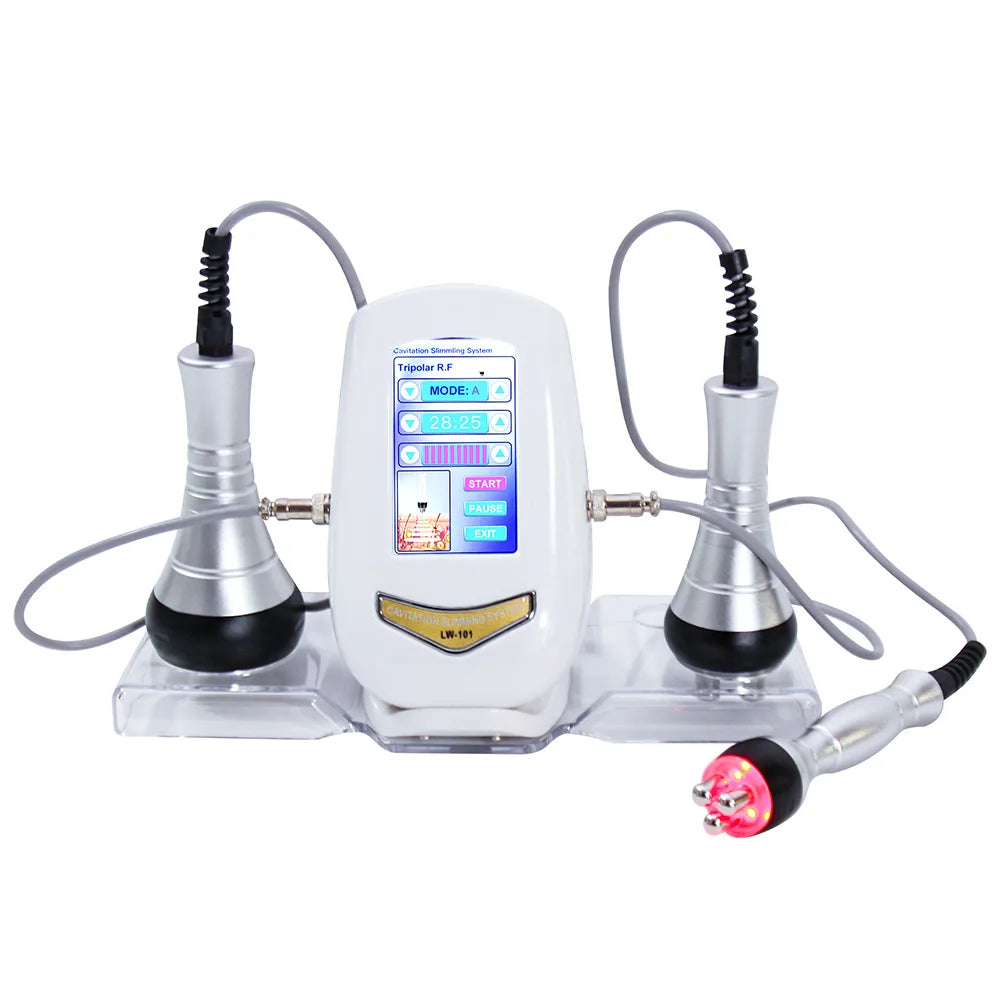 40K Ultrasonic Cavitation Machine, 3-in-1 Beauty Device, Skin Tightening & Face Lifting, Home Use Beauty Instrument