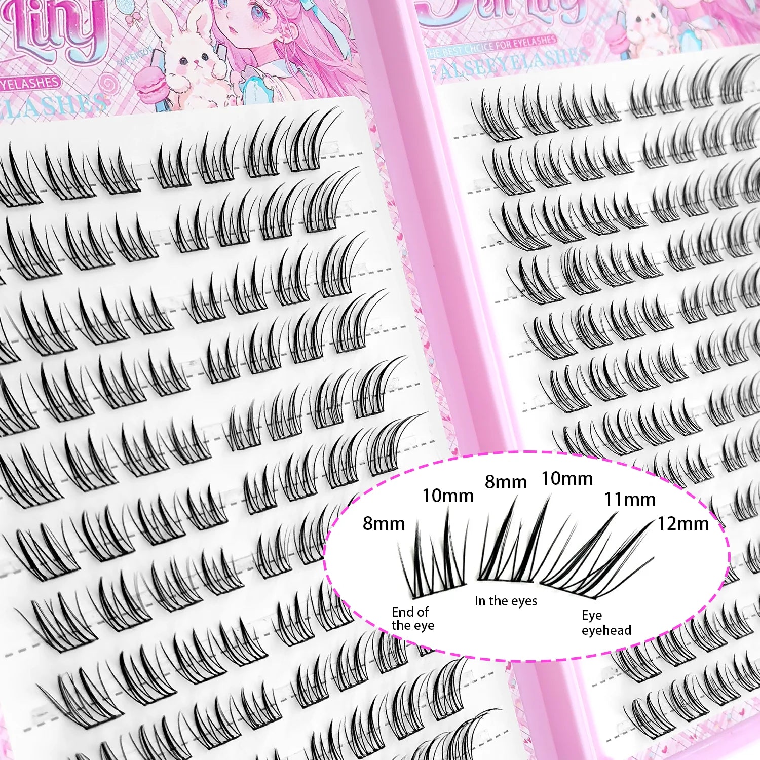Fox Eye Glue-Free False Eyelashes Easy to Apply Beginner Friendly Natural Soft & Reusable for Daily Makeup