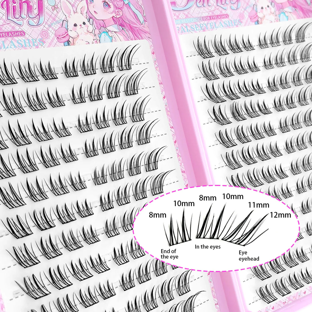 Fox Eye Glue-Free False Eyelashes Easy to Apply Beginner Friendly Natural Soft & Reusable for Daily Makeup