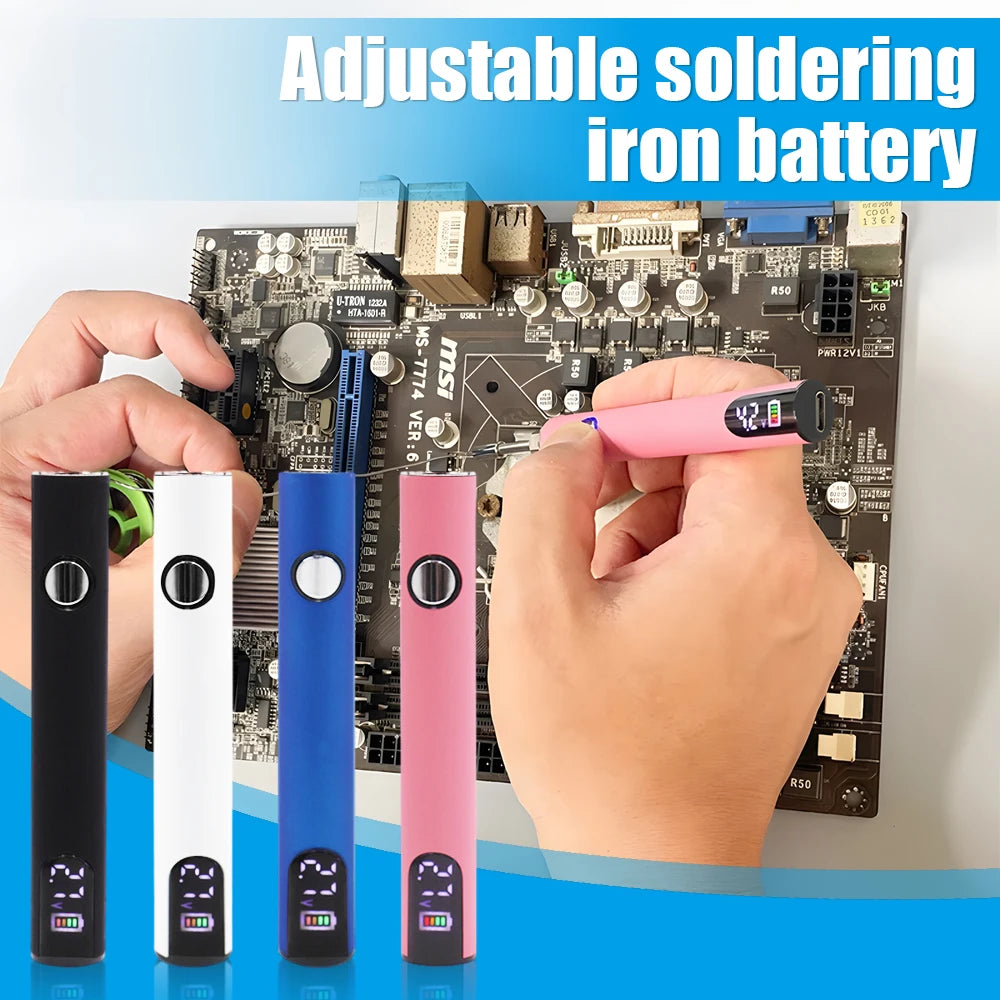 400mah Thread Battery Pen Solder Iron Shaped Battery Set Heat Device Adjustment Heating Kit Fittings Electric Soldering Iron