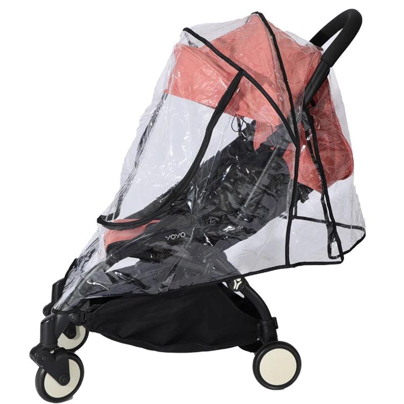 Stroller Rain Cover Universal EVA Full Cover Raincoat Fit Yoyo Cybex YOYA Plus Wind Dust Shield Pram Strollers Accessories