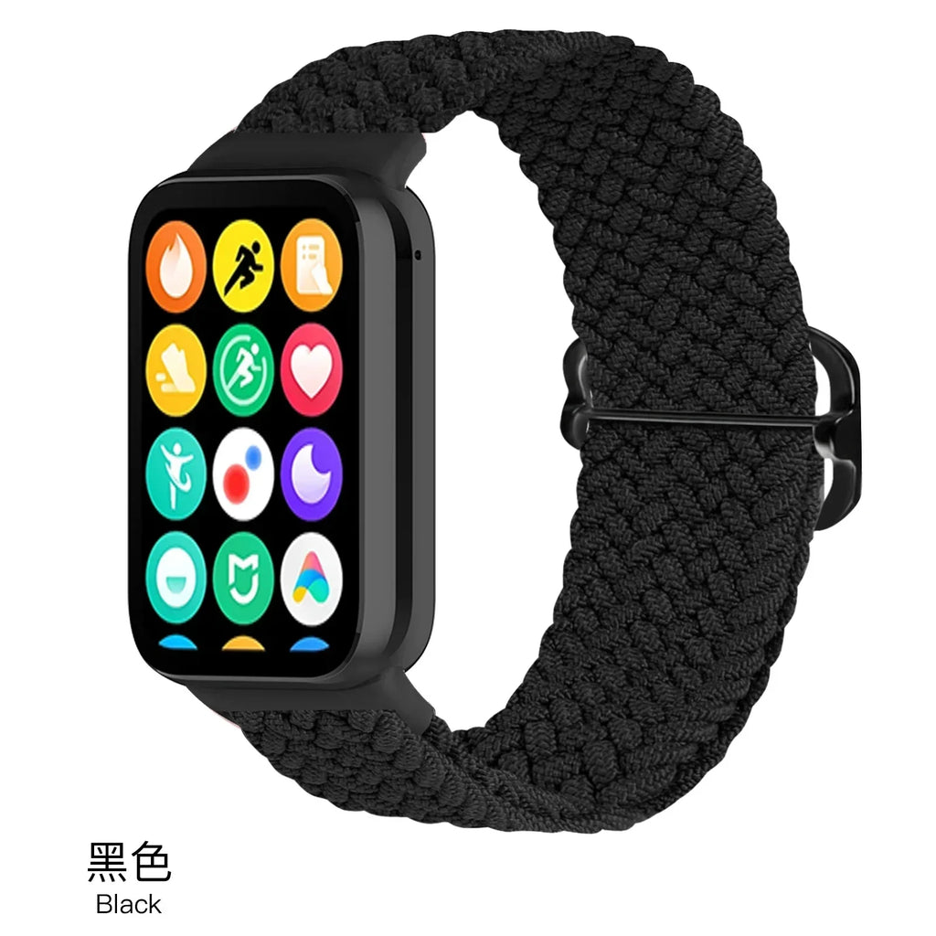 Nylon Strap for Xiaomi Mi Band 9/8 Pro Breathable Replaceable Bracelet Wristband Correa Redmi Watch 4/5/6 Watchband Accessories