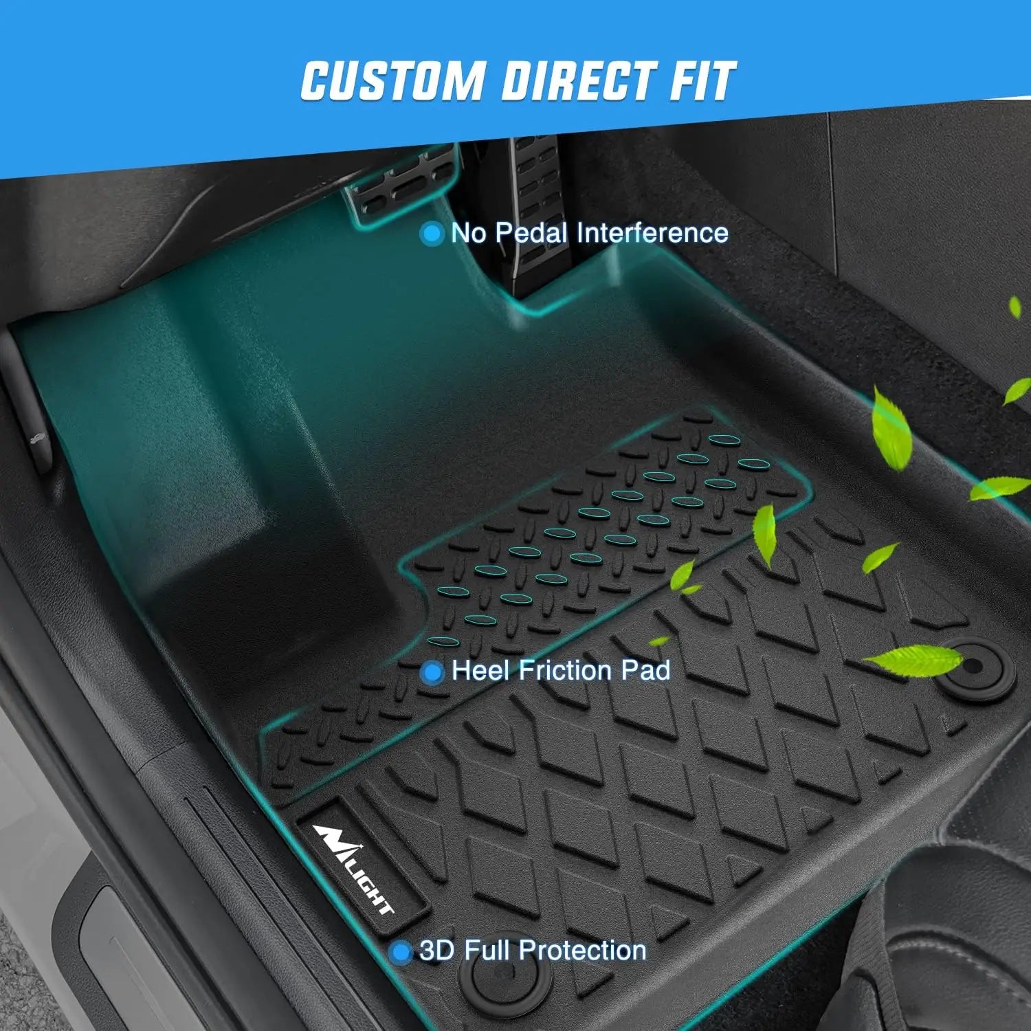 Nilight Custom Fit TPE Floor Mats All Weather Waterproof Heavy Duty Car Floor Liners for Mazda CX-5 2017-2025 Mazda3 2014-2018 2019-2025 Mazda6 2014-2021 CX-30 2020-2025 CX-50 2023-2025 CX-90 2024-2025 3 Row