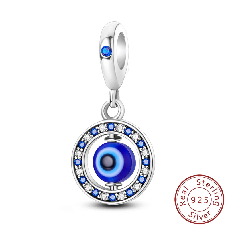 Hot Sale Charm Bead Pendant 925 Sterling Silver Firefly Love Heart Cats Dogs Sunflower Charm for Bracelet Women DIY Jewelry Gift