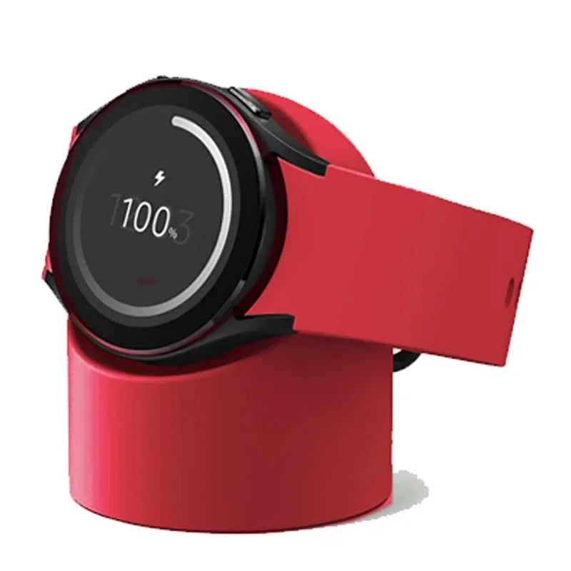 Compatible with For Samsung Galaxy Watch 7 4 3 6 5 Charger Stand 40 44 46mmGalaxy Watch3 4 6 5 Pro 7 Charger silicone Stand 45mm