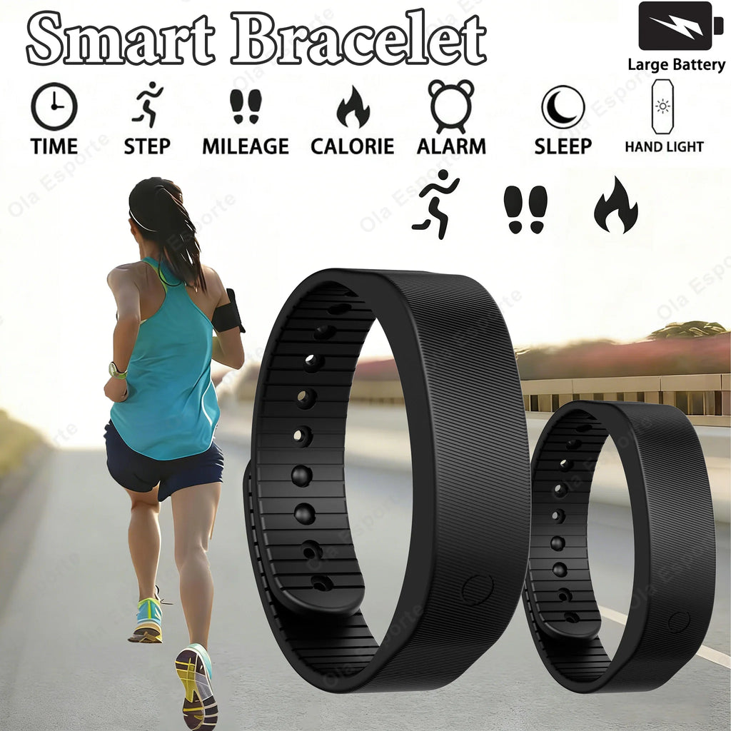 Smart Bracelet LED Digital Waterproof Smart Clock Smartband Running Pedometer Monitor Smart Band Vibration Alarm Reminder HT30