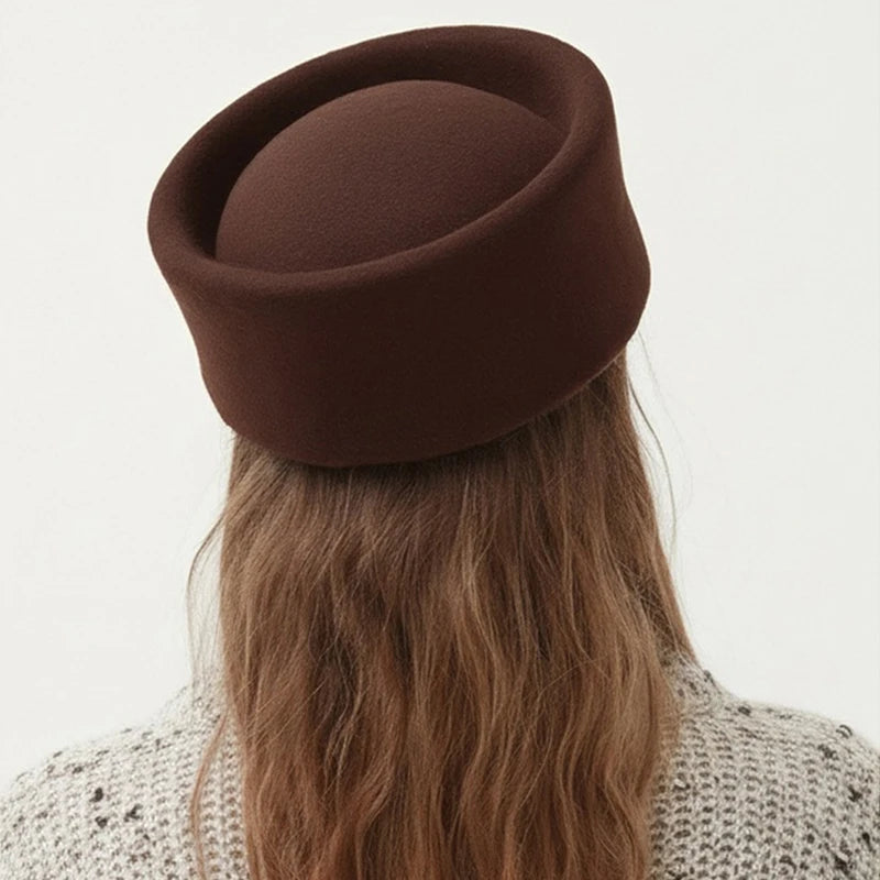 2026 Hot Pink Felt Leopard Round Beret for Women Fashion Female Hat French Top Cap Ladies Wedding Painter Pillbox Fascinator Hat