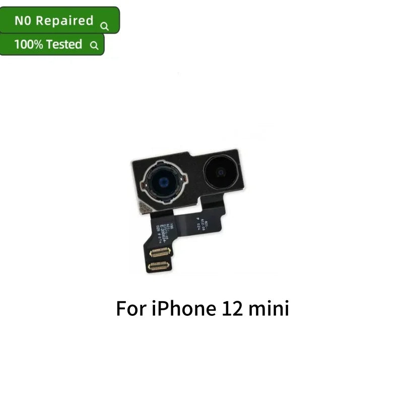 Tested Back Rear Camera For iPhone 11 12 Pro Max 13 14 15 Pro Max Mini 14 15 Plus Main Lens Flex Cable Camera Module Replacement