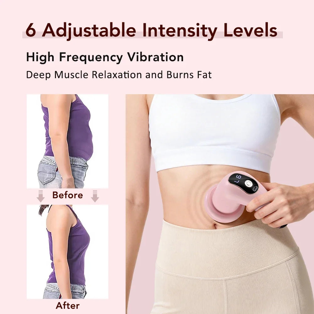 Electric Fat Burner Body Slimming 6 Level Weight Loss Massager For Abdominal Belly Neck Beauty Body Shaping Device USB Recharge