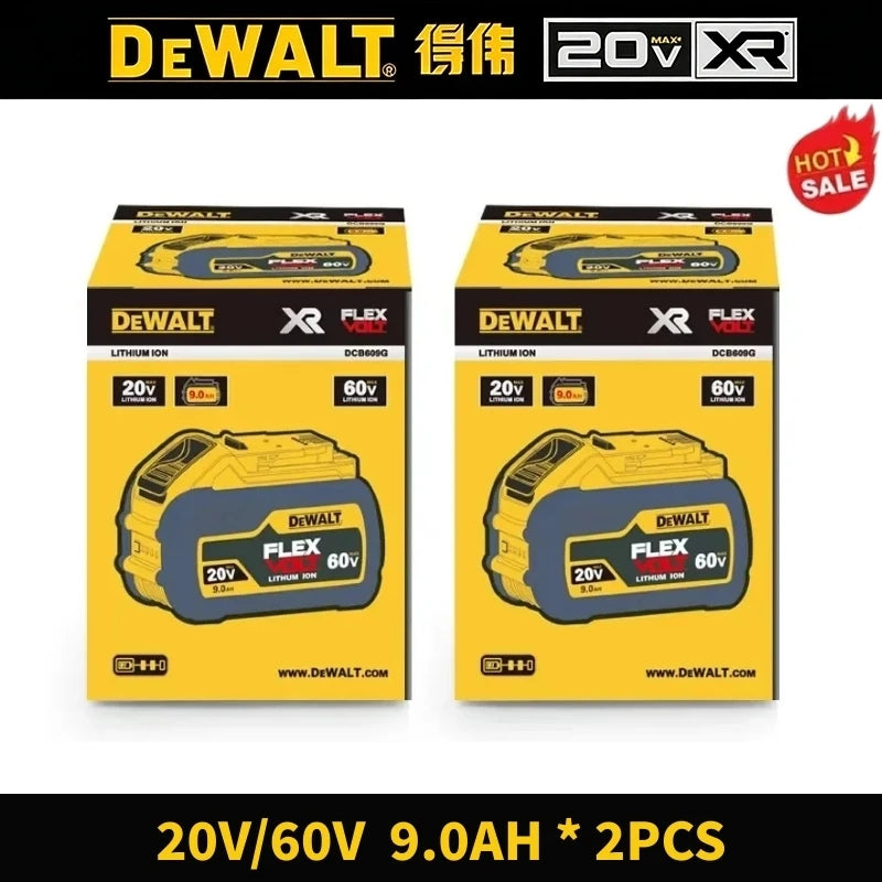 DeWalt Original 20V 60V 6Ah 9Ah MAX Battery Power Tool Replacement for DeWalt DCB184 DCB182 DCB205 DCB200 18Volt 20v Battery