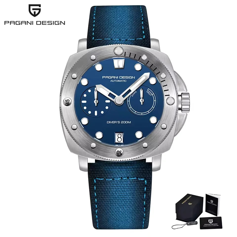 PAGANI Design 2026 New Men Automatic Mechanical Watches Top Brand Luxury 200M Waterproof AR Sapphire Watch for Men