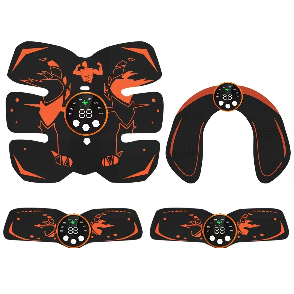 EMS abdominal fitness equipment set with 8 abdominal training modes and 29 intensity home exercise lazy fitness equipment