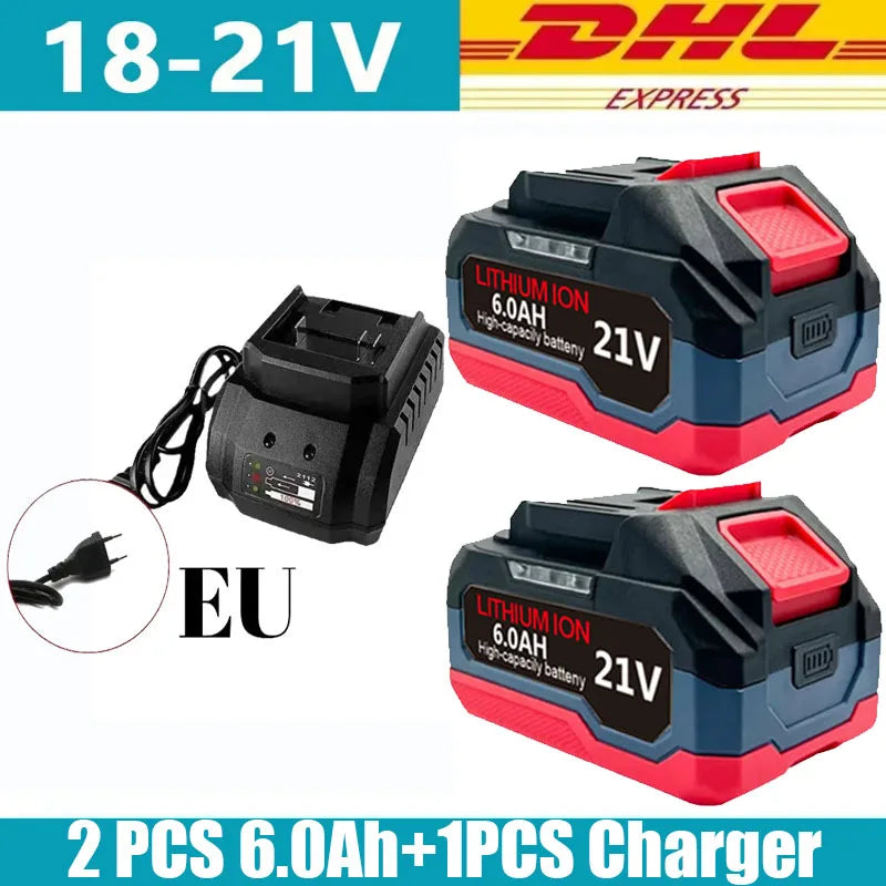 18V 21V 6.0 9.0 12.0Ah Rechargeable Lithium Battery For Makita 18v Power Tools Cordless Wrench Saw Drill Grinder Screwdriver .