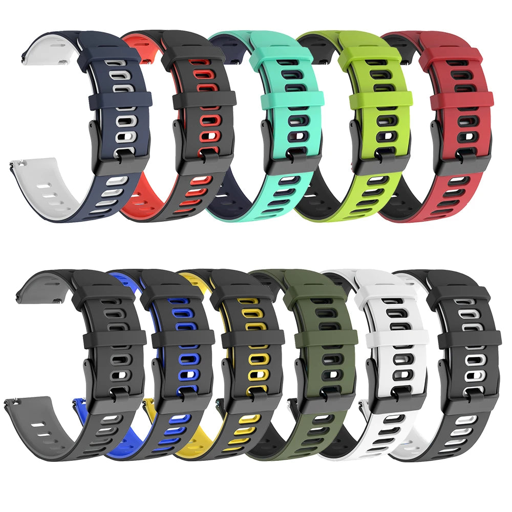 22 20mm Silicone Strap For HUAWEI WATCH GT 4 Pro 46mm Band GT 3 2 42mm HONOR Magic Watch 4 GS 3 Pro ES Replacement Bracelet Belt