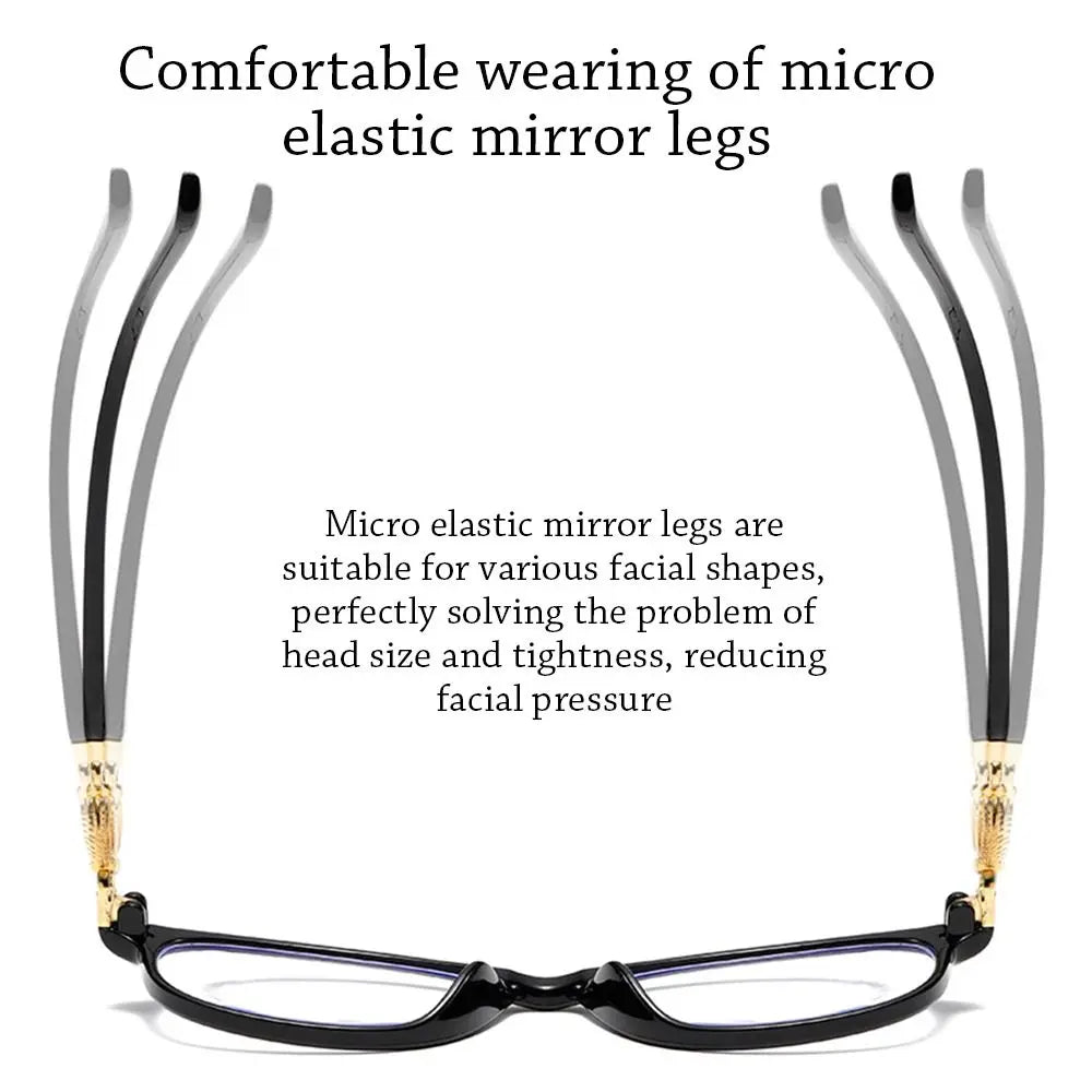 FG New 3 in 1 Progressive Multifocal Reading Glasses Women Anti-blue Eyeglasses Easy To Look Far and Near +1.0 To +4.0