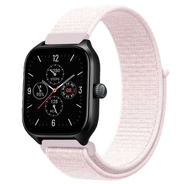 20mm 22mm Nylon Loop Strap for Amazfit GTR 47mm/GTR4 3 Pro/GTS 4 mini/3 Bracelet for Amazfit Balance 3 2/bip 5 6 Max/Stratos 2 3