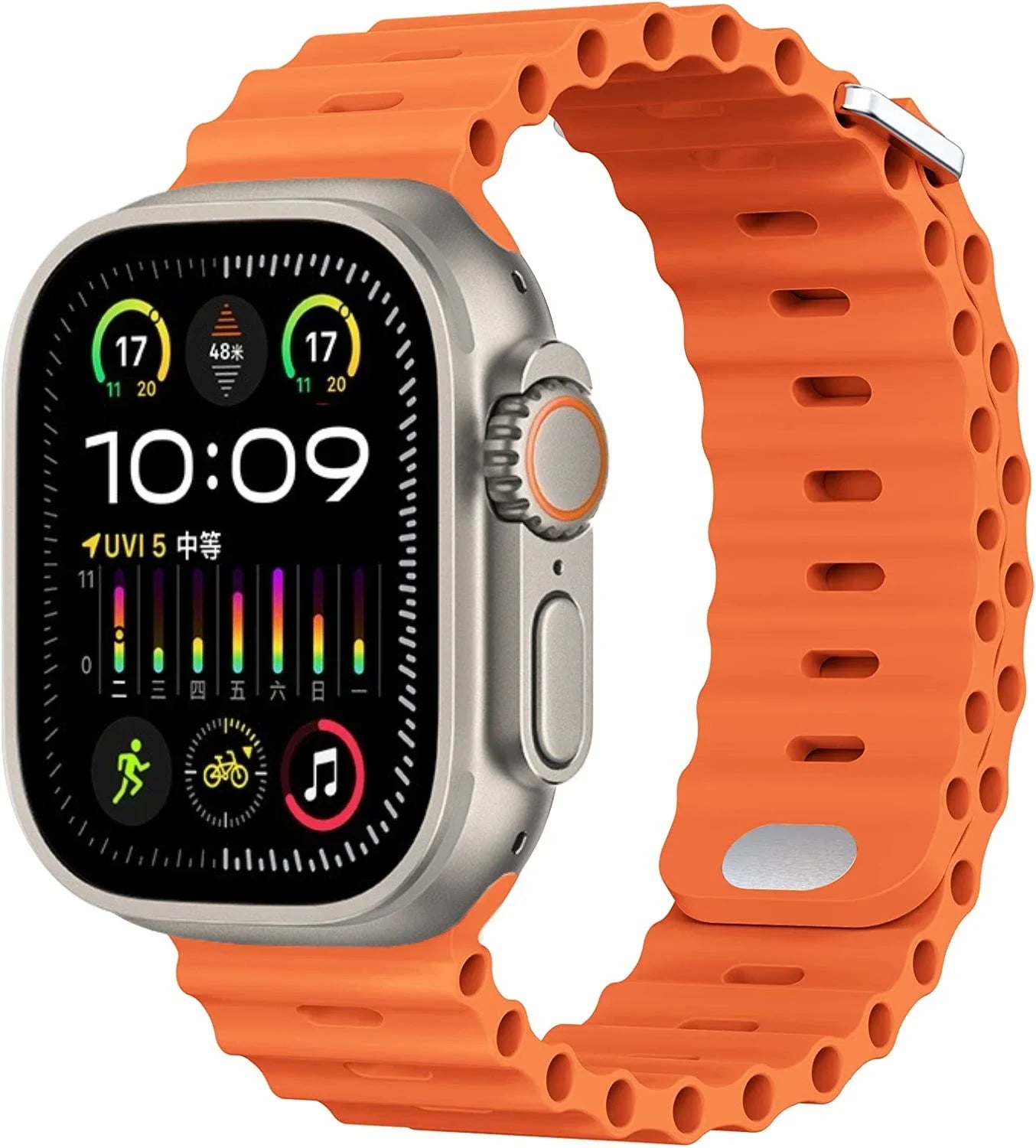Ocean Silicone Strap For Apple Watch UItra 3 1 2 49mm 10 9 8 7 11 46mm 42mm 45mm 41mm Bracelet Wristband iWatch 6 5 4 SE3 44mm