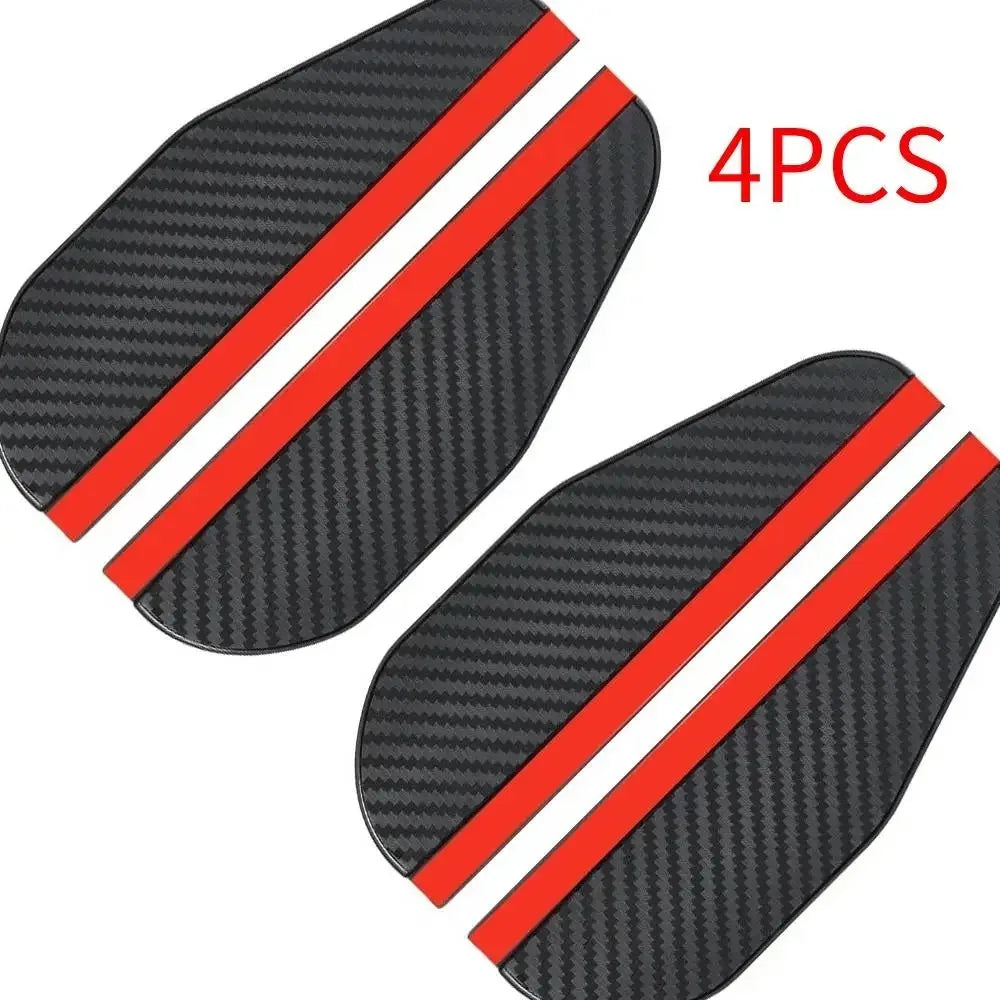 4/2PCS Car Rearview Mirror Rain Eyebrow Carbon Fiber Rain Shield Sun Shade Clear Vision Protector for Auto Mirror Accessories
