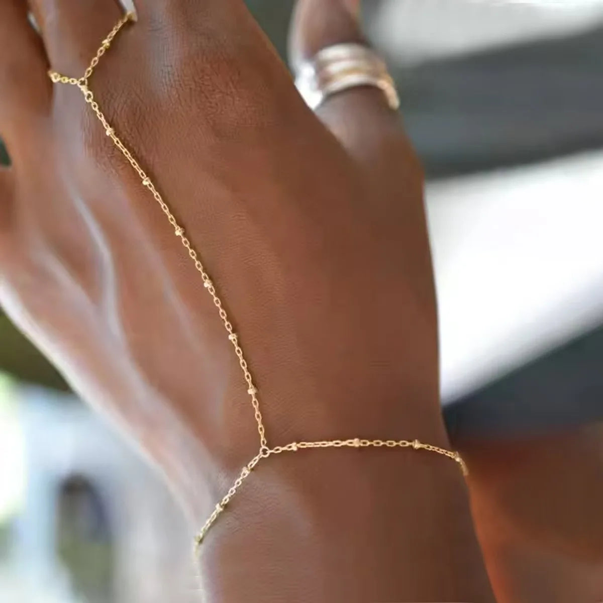 S11 sporadic and simple daily Stainless steel bracelet for women, light luxury, three small hearts, fashionable style