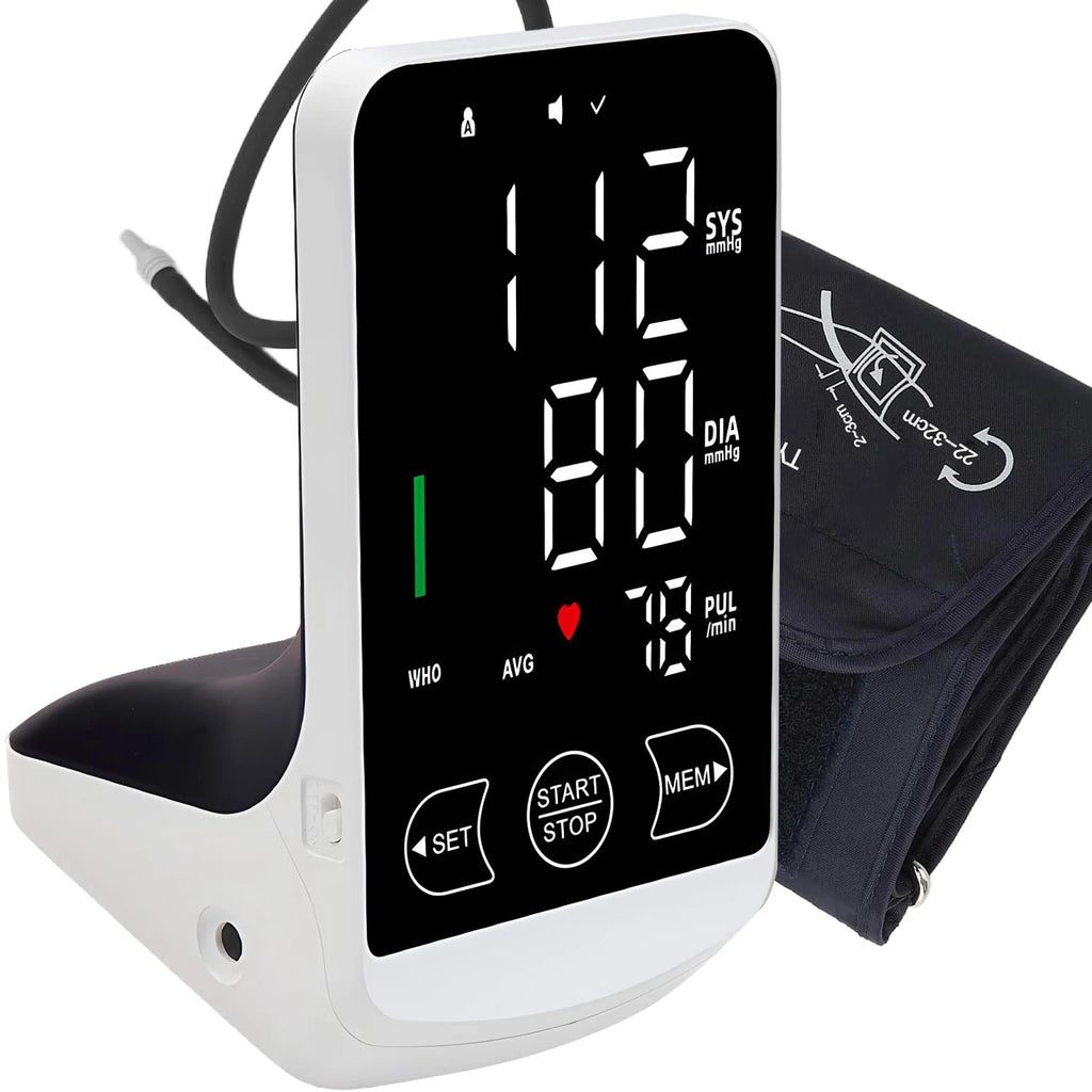 Smart Blood Pressure Monitor High Accurate Rechargeable Digital Sphygmomanometer Bp Monitors Electronic Tonometer Arm Cuff