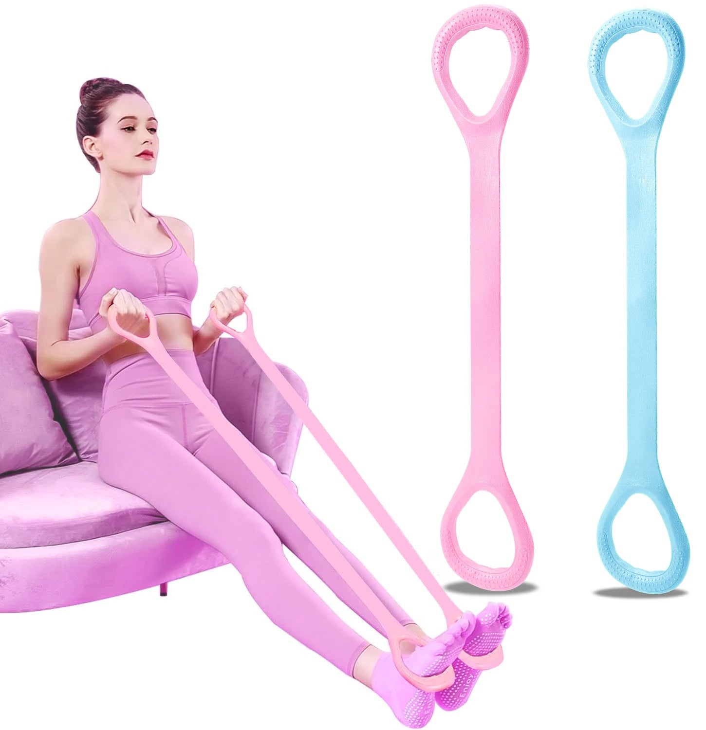 8 Fitness Resistance Band for Workout Arm Back Shoulder Exercise Elastic Training Band for Yoga Pilates Fitness Equipment